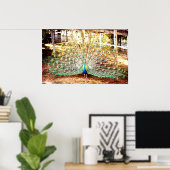 孔雀ポスター ポスター (ホームオフィス)