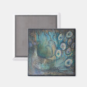 孔雀マグネット マグネット (正面/裏面)