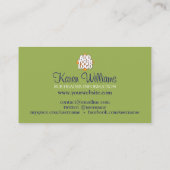 孔雀マンダラパターン名刺 名刺 (裏面)