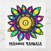 孔雀マンダラ ワインラベル (シングルラベル)