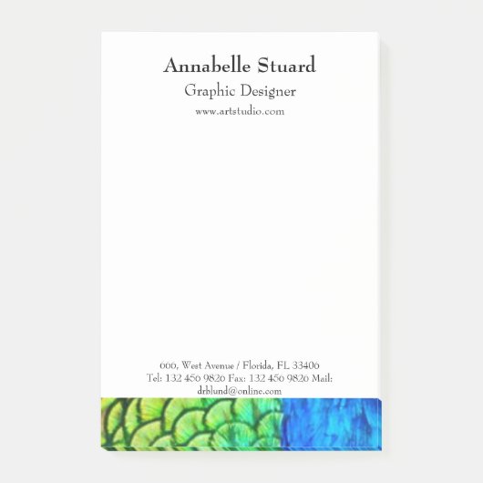 孔雀メエレガントモダンークアーティスト事業 ポストイット (正面)