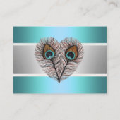 孔雀メニュー選択挿入物 エンクロージャーカード (裏面)