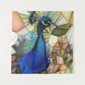 孔雀モザイクカラフルタペストリー タペストリー (正面)