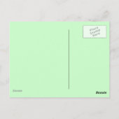 孔雀ユニークはがき ポストカード (裏面)