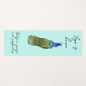 孔雀ヨガマット、ヨガはダンス ヨガマット (正面(横))