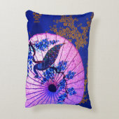 孔雀ヨモギさくらんぼ アクセントクッション (裏面(縦))