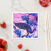 孔雀ヨモギさくらんぼ スタンダードカクテルナプキン (インサイチュ)