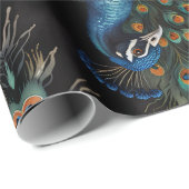 孔雀ラッピング紙シート ラッピングペーパー (ロールコーナー)