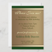 孔雀ラブ女神バースデーパーティーの招待 招待状 (裏面)