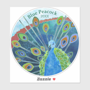 孔雀ラベル シール