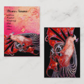 孔雀レッドブラック 名刺 (正面/裏面)