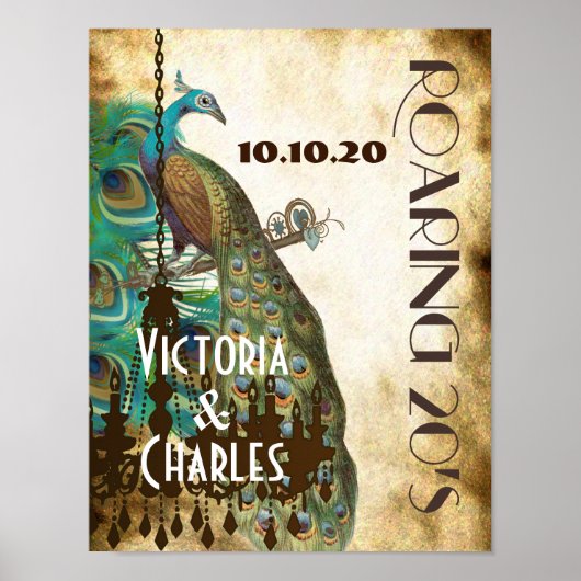 孔雀ローアリング20の結婚ポスター ポスター (正面)