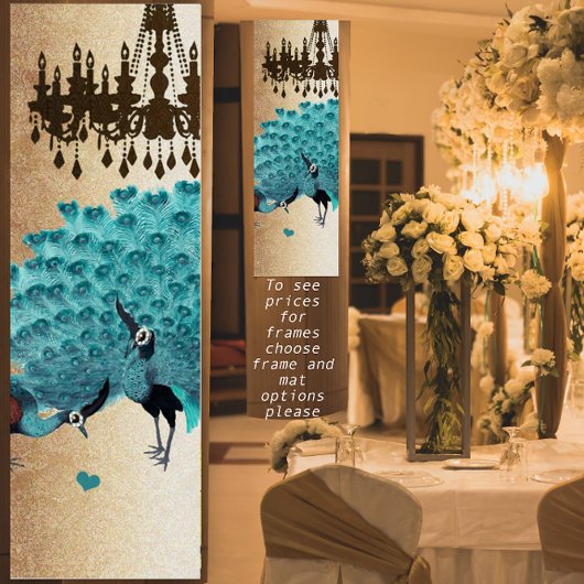 孔雀ローアリング20の結婚ポスター ポスター