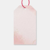 孔雀ロータス結婚インディアン感謝していのお願い ギフトタグ (裏面)