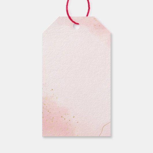 孔雀ロータス結婚インディアン感謝していのお願い ギフトタグ (裏面)