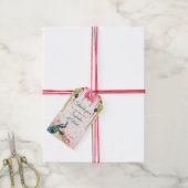 孔雀ロータス結婚インディアン感謝していのお願い ギフトタグ (より糸付き)