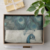 孔雀ヴィンテージChinoiserie Decompage 絵を描's 薄葉紙 (ギフト)