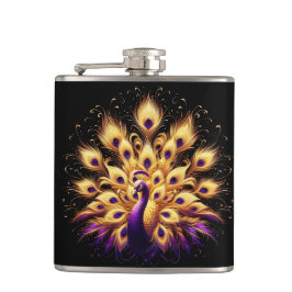 孔雀威厳のある止め フラスク