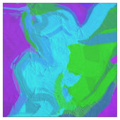 孔雀抽象芸術水彩画 ファブリック (見本)