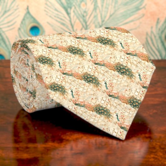 孔雀柄オーダーメイドネクタイ ネクタイ