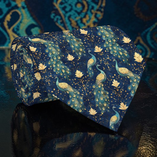 孔雀柄オーダーメイドネクタイ ネクタイ