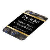 孔雀模様と金の帯 マグネット (左側)