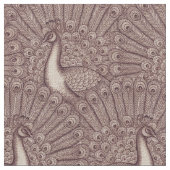 孔雀模様 ファブリック (クローズアップ)