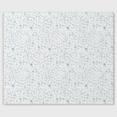 孔雀紙吹雪水彩網点ラッピング紙 ラッピングペーパー (フラット)