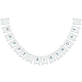 孔雀紙吹雪水色ドットバンティングフラグ バンティングフラッグ