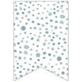 孔雀紙吹雪水色ドットバンティングフラグ バンティングフラッグ (第1の旗)