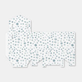 孔雀紙吹雪水色ドット好意ボックス フェイバーボックス (折り畳みなし)