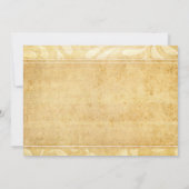 孔雀素朴羽の結婚式の日付を保存 セーブザデート (裏面)