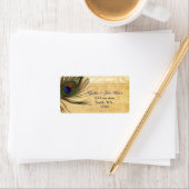 孔雀素朴羽差出人住所ラベル ラベル (インサイチュ)