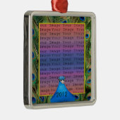 孔雀結婚の写真オーナメント メタルオーナメント (右)