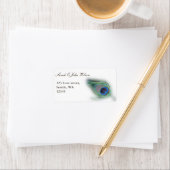 孔雀結婚の差出人住所ラベル ラベル (インサイチュ)