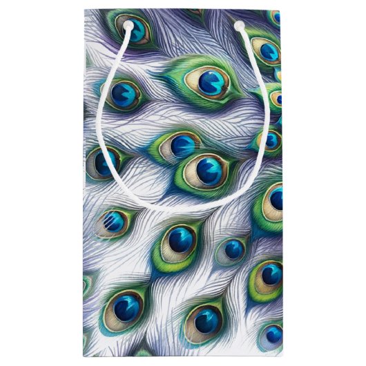 孔雀結婚抱き枕 スモールペーパーバッグ (裏面)