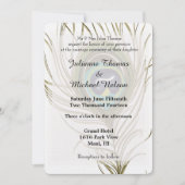 孔雀結婚羽 招待状 (正面)