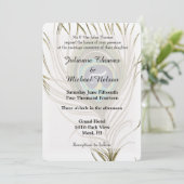 孔雀結婚羽 招待状 (スタンド正面)