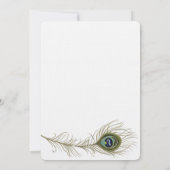 孔雀結婚羽 招待状 (裏面)