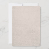 孔雀縁ど羽結婚病 招待状 (裏面)