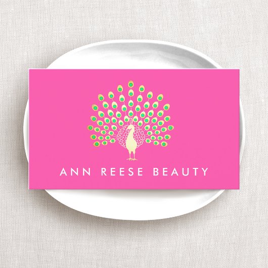 孔雀美しいファッション及びエンターテイメント 名刺