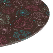 孔雀花のインドの壁紙のヴィンテージ カッティングボード (角)