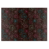 孔雀花のインドの壁紙のヴィンテージ カッティングボード (正面)