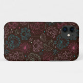 孔雀花のインドの壁紙のヴィンテージ Case-Mate iPhoneケース (裏面(横))