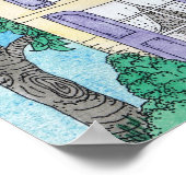 孔雀誇りを持ったポスタープリント ポスター (角)