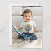 孔雀誕生祝い- 1年！ 招待状 (裏面)