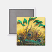 孔雀違うの羽 マグネット (正面/裏面)