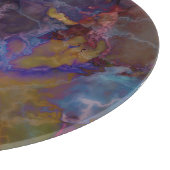 孔雀鉱石の黄銅鉱の大理石 カッティングボード (角)