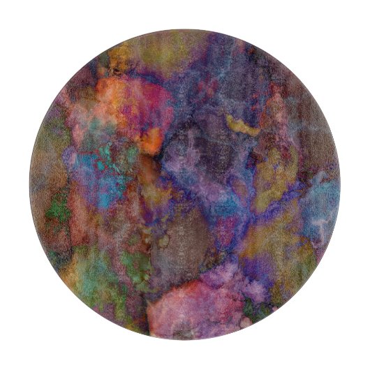 孔雀鉱石の黄銅鉱の大理石 カッティングボード (正面)