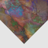 孔雀鉱石の黄銅鉱の大理石 薄葉紙 (詳細)